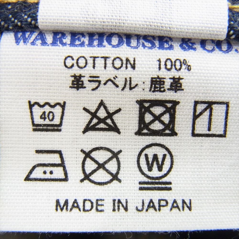 WAREHOUSE ウエアハウス S1003XX(1000XX) DEADSTOCK BLUE 1942MODEL 大戦 デニムスレキ 股リベット 赤ペンキ デニム パンツ インディゴブルー系 31【美品】【中古】