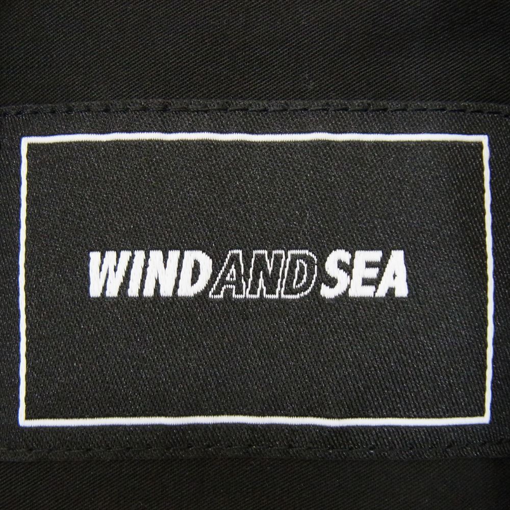 WIND AND SEA ウィンダンシー WDS-0-STCZ-24-Q1-SH-01 SD Santacruz Work Shirt サンタクルーズ ワーク ワッペン 半袖 シャツ ブラック系 M【中古】