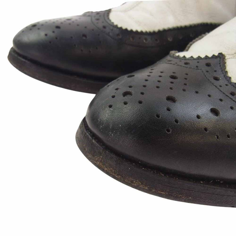 Tricker's トリッカーズ M7139 Baffle サイドゴア ブーツ ブラック系 ホワイト系 UK8.5【中古】