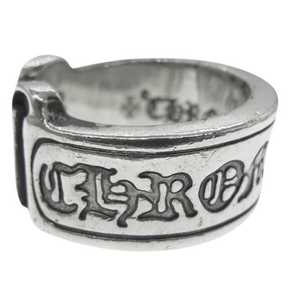 CHROME HEARTS クロムハーツ（原本無） LG SCROLL LABEL ラージ スクロールラベル リング 17号【中古】