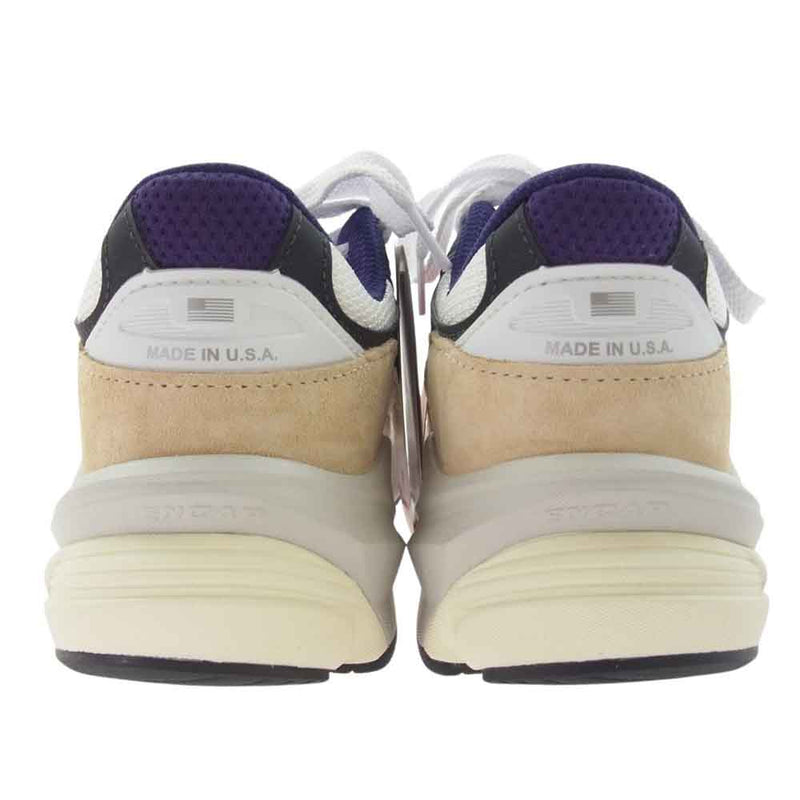 NEW BALANCE ニューバランス U990WB6 990V6 Plum プラム ローカット スニーカー 24.5cm【新古品】【未使用】【中古】