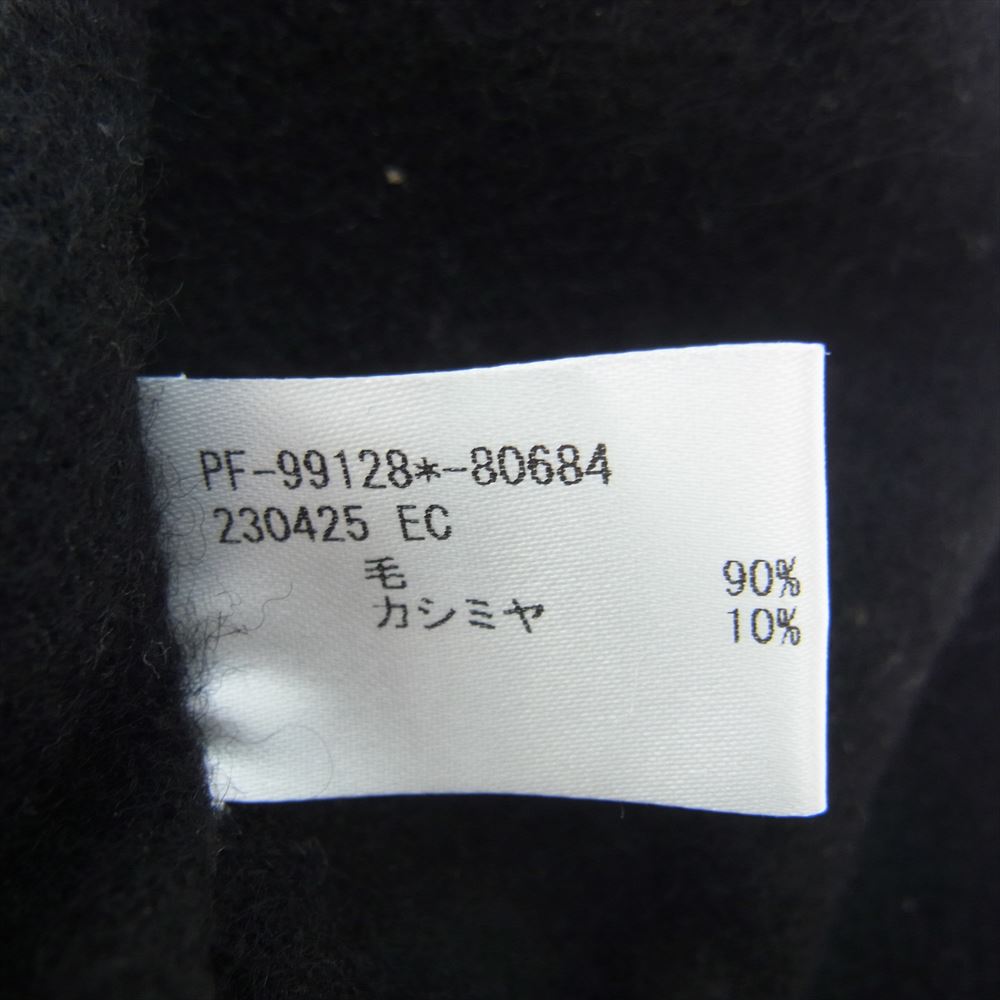 Paul Smith ポール・スミス PF-99128 カシミヤ混 ウール ロゴ フリンジ マフラー ブラック系【中古】