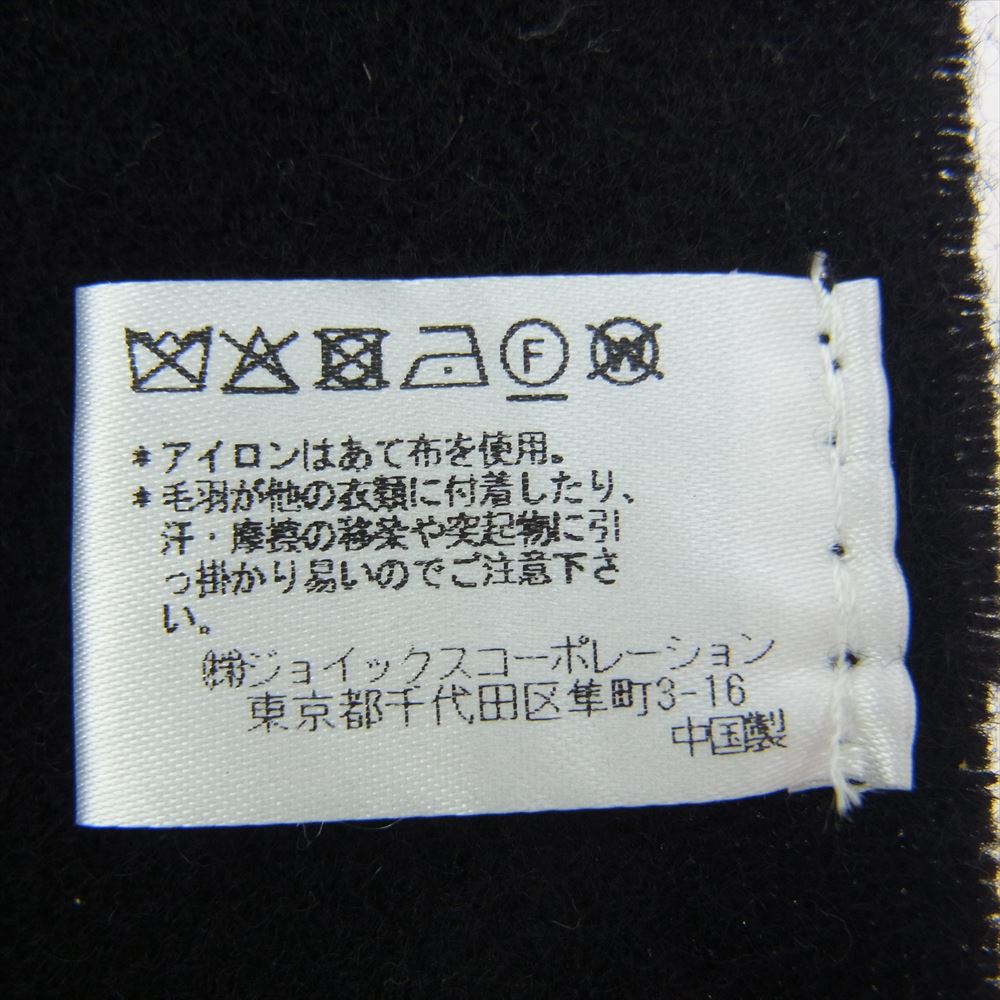 Paul Smith ポール・スミス PF-99128 カシミヤ混 ウール ロゴ フリンジ マフラー ブラック系【中古】