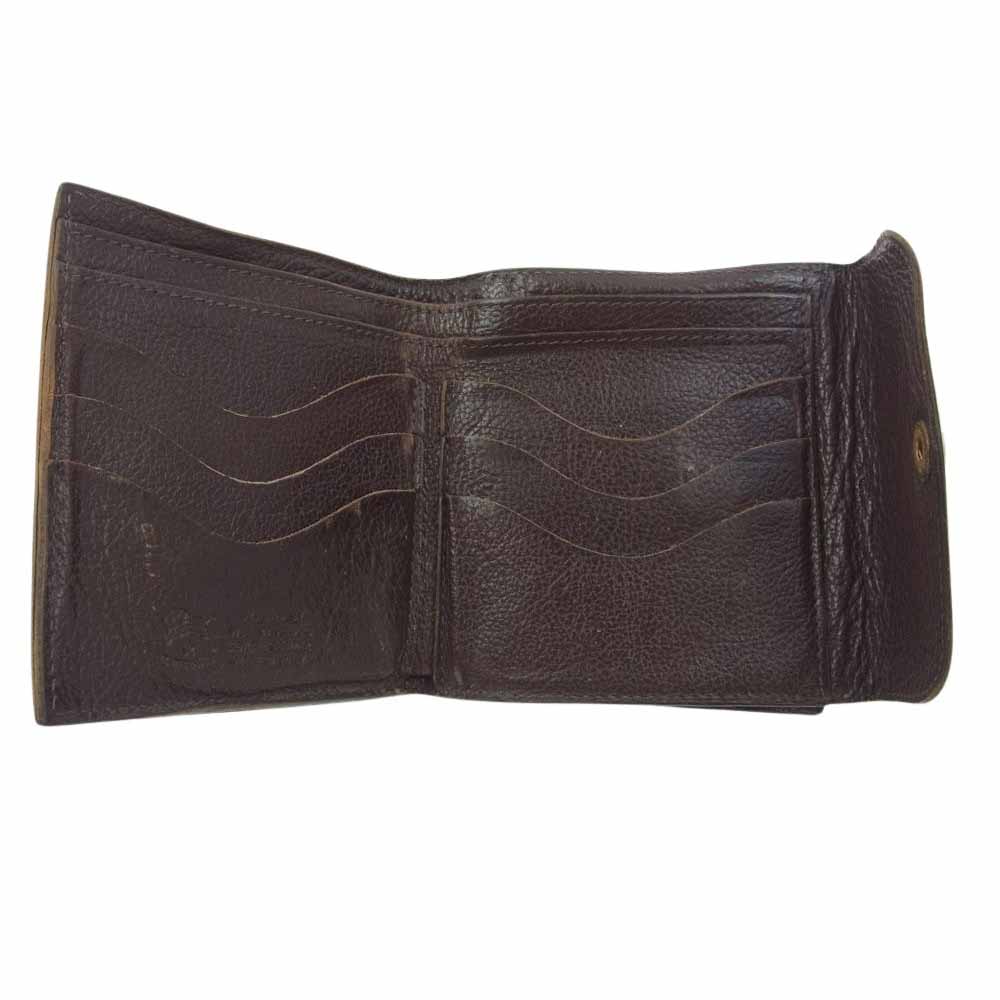 IL BISONTE イルビゾンテ 二つ折り レザー ウォレット 財布 ブラウン系【中古】