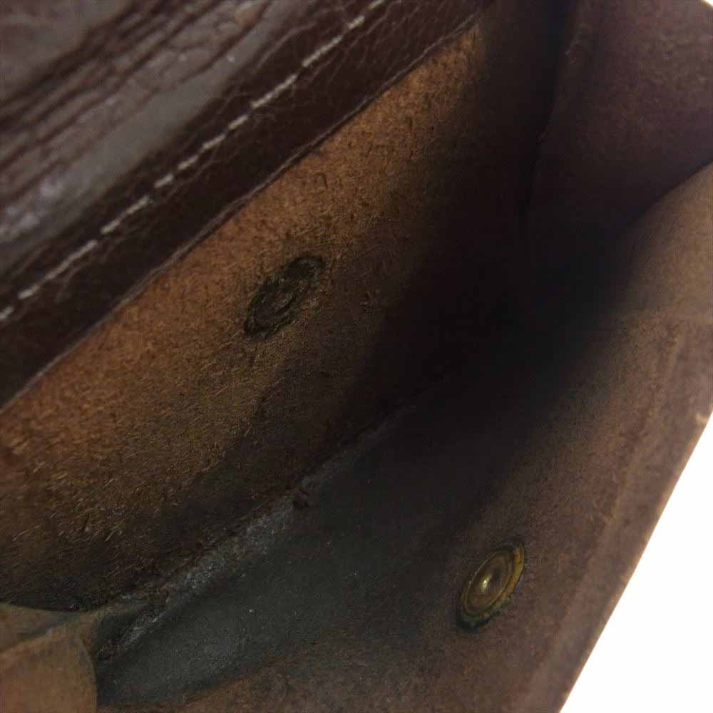 IL BISONTE イルビゾンテ 二つ折り レザー ウォレット 財布 ブラウン系【中古】