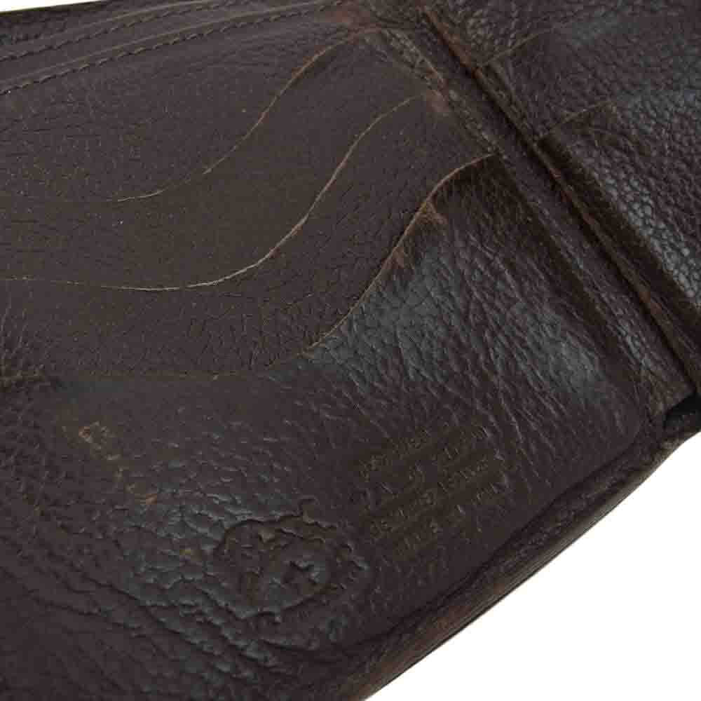 IL BISONTE イルビゾンテ 二つ折り レザー ウォレット 財布 ブラウン系【中古】
