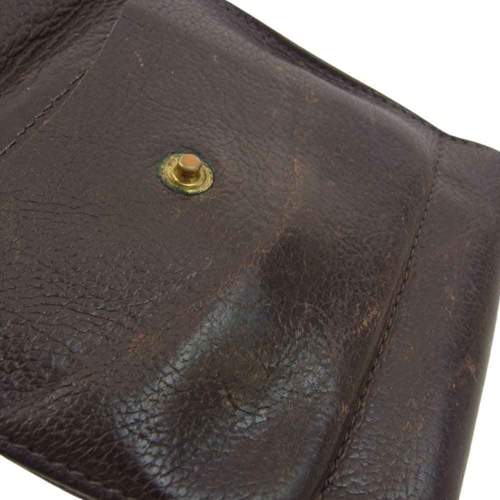 IL BISONTE イルビゾンテ 二つ折り レザー ウォレット 財布 ブラウン系【中古】
