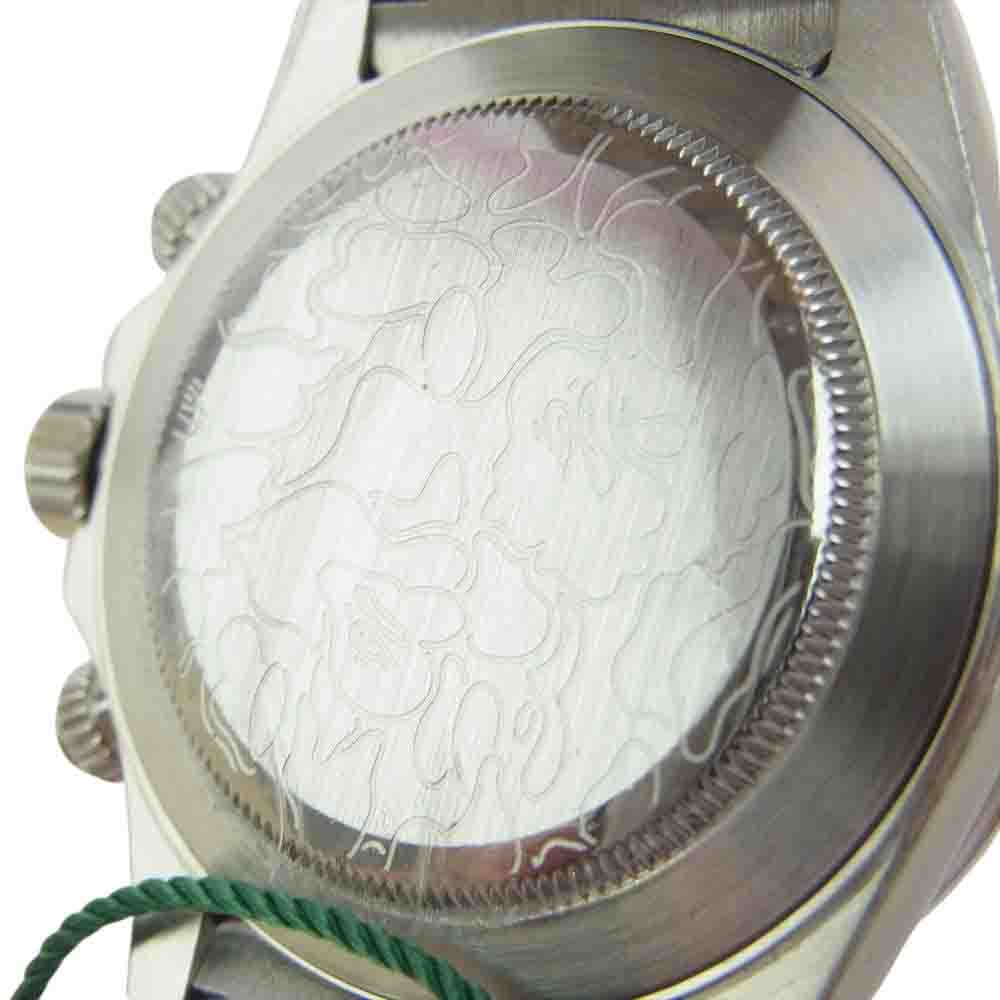 A BATHING APE アベイシングエイプ 001WHJ301011L TYPE 4 BAPEX CRYSTAL STONE M ベイペックス クリスタル ストーン 腕時計 ウォッチ シルバー系【新古品】【未使用】【中古】