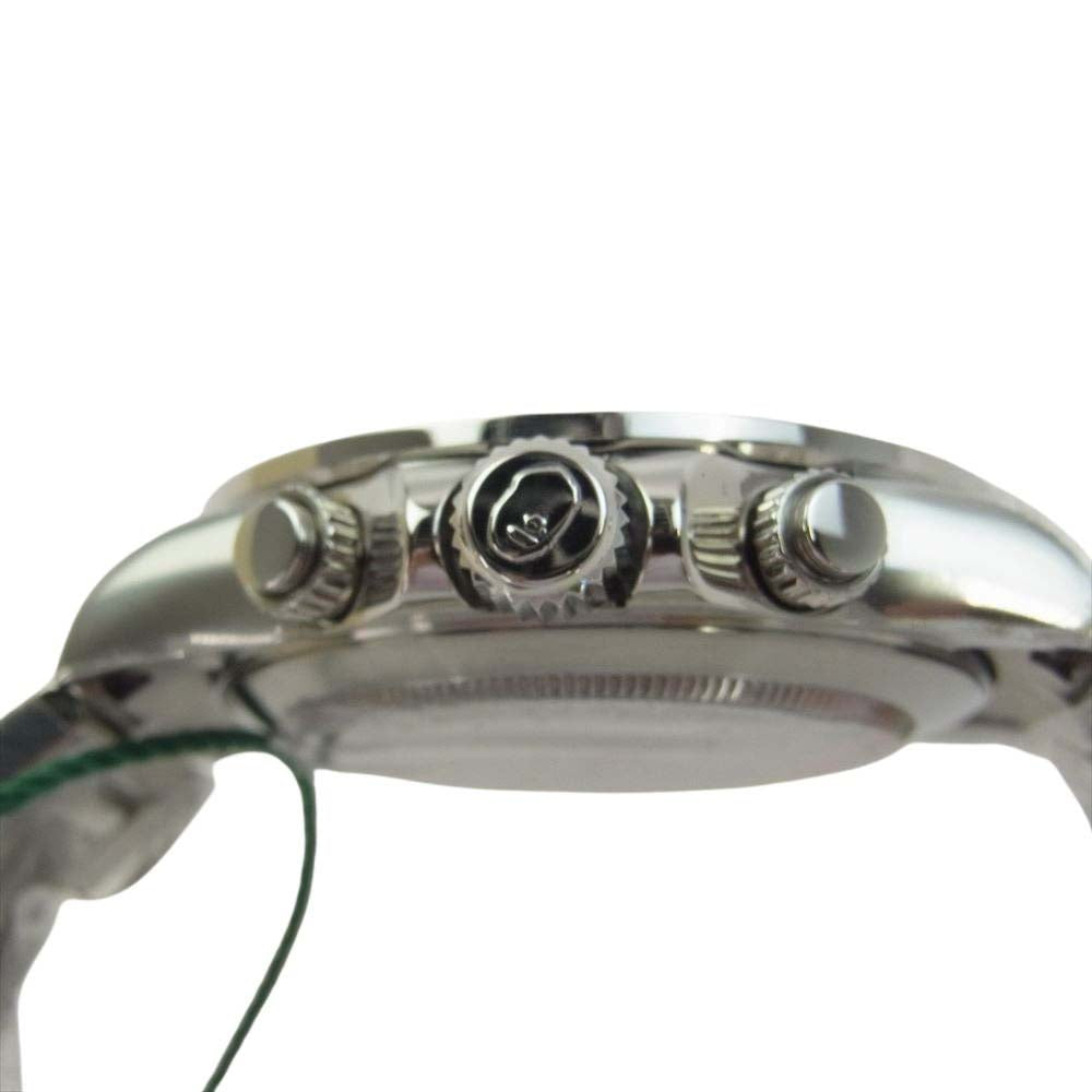 A BATHING APE アベイシングエイプ 001WHJ301011L TYPE 4 BAPEX CRYSTAL STONE M ベイペックス クリスタル ストーン 腕時計 ウォッチ シルバー系【新古品】【未使用】【中古】