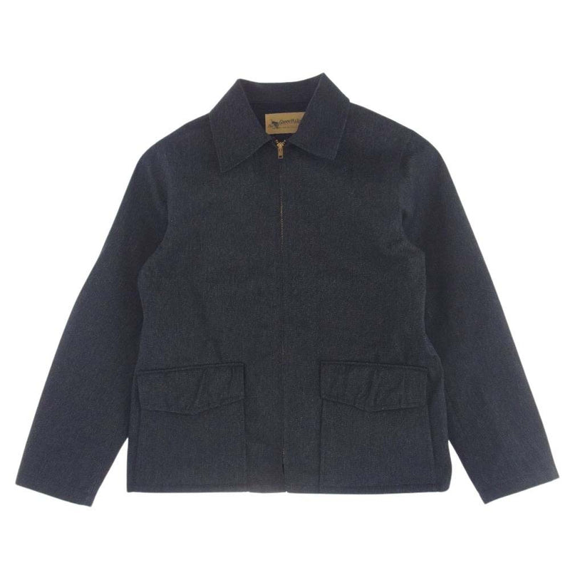 ザグルービンハイ 529 1940 Chambray Jacket シャンブレー ジップアップ デニム ブルゾン ジャケット ネイビー系 S【中古】