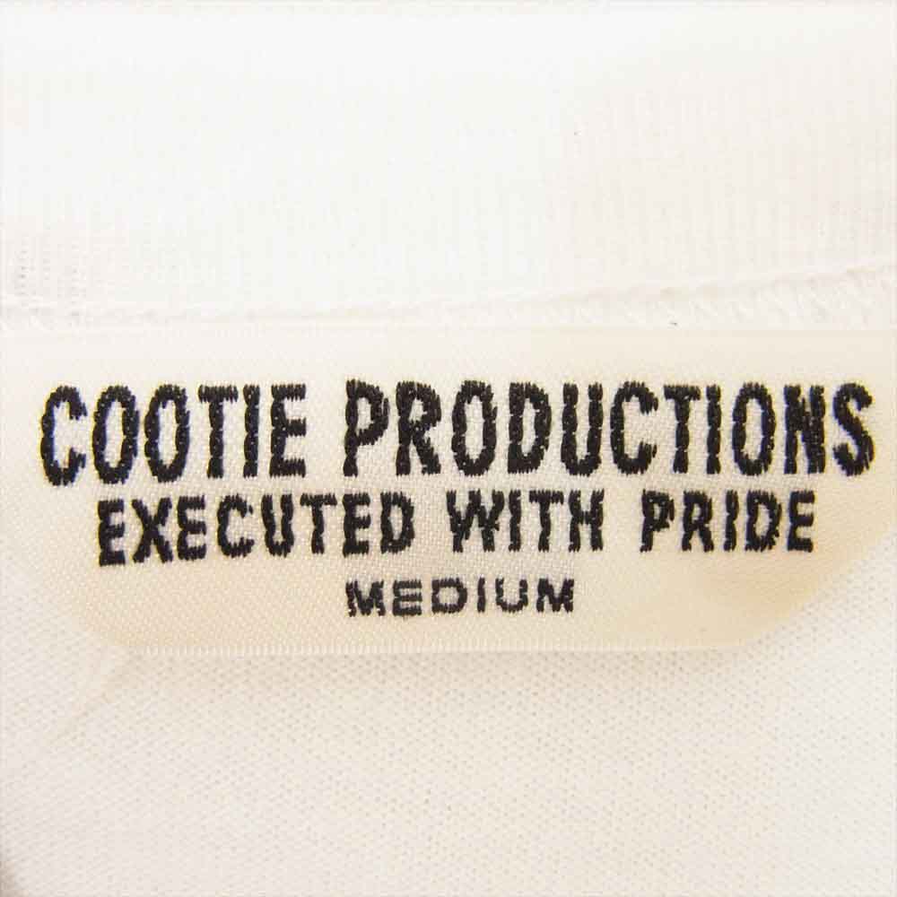 COOTIE クーティー ロゴ バック プリント Tシャツ 半袖 カットソー ホワイト系 M【中古】