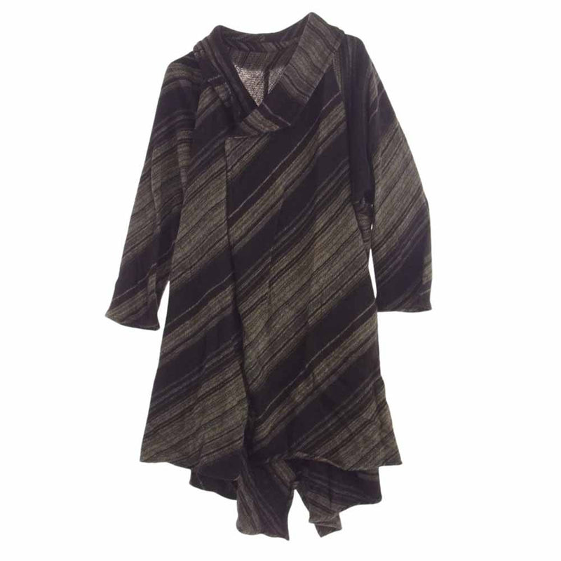 ISSEY MIYAKE イッセイミヤケ 変形 ウール ガウン コート ジャケット  ブラウン系 9【中古】