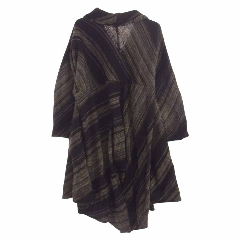 ISSEY MIYAKE イッセイミヤケ 変形 ウール ガウン コート ジャケット  ブラウン系 9【中古】