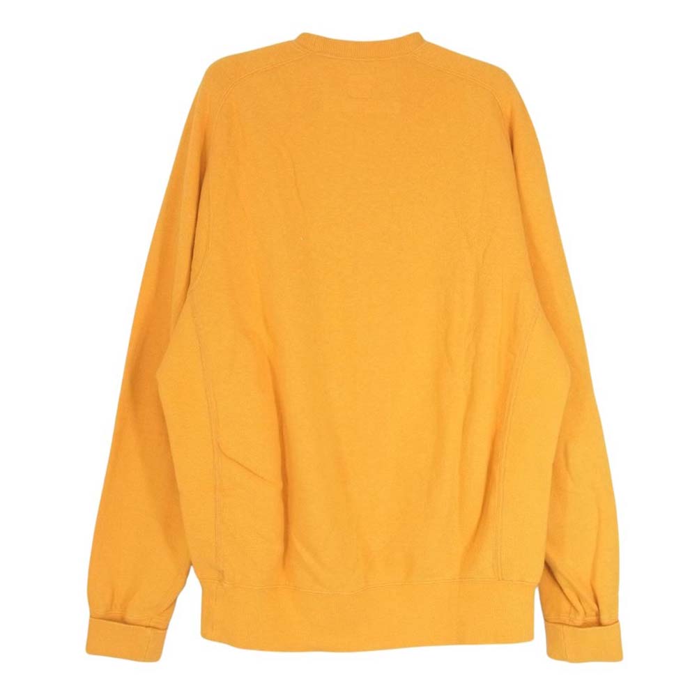 ANATOMICA アナトミカ 530-542-17 SAFRRON ロゴ クルーネック スウェット イエロー系 M【中古】