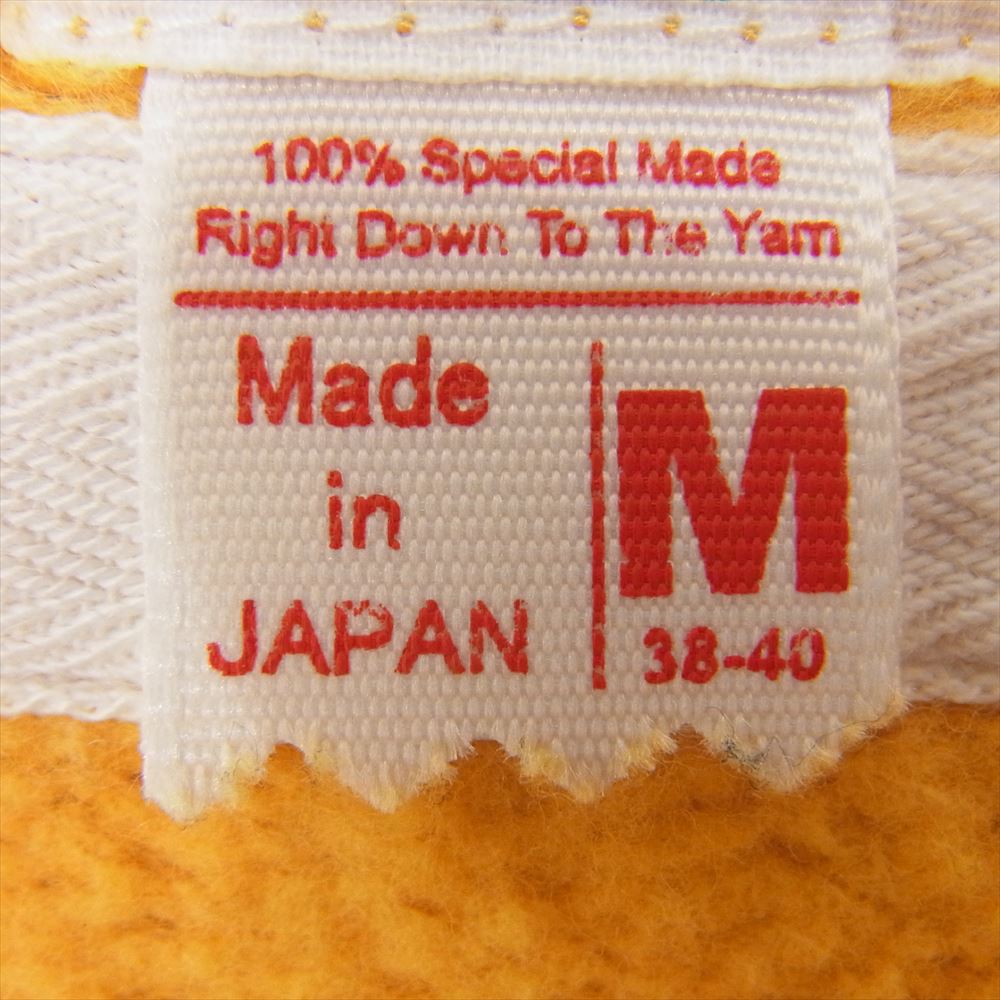 ANATOMICA アナトミカ 530-542-17 SAFRRON ロゴ クルーネック スウェット イエロー系 M【中古】