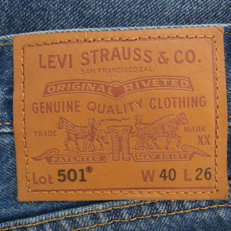 Levi's リーバイス A6737-0000 FOR JOURNAL STANDARD ジャーナル スタンダード 別注 501 ダークインディゴ デニム パンツ インディゴブルー系 W40【美品】【中古】