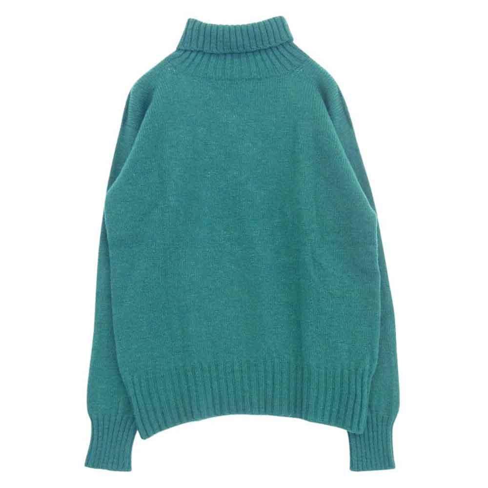 ANATOMICA アナトミカ タートルネック ウール ニット エメラルドグリーン 40【美品】【中古】