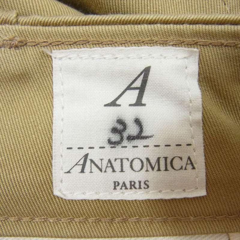 ANATOMICA アナトミカ 530-000-04 S20 3 CHINO2 WESTPOINT チノ パンツ ベージュ系 32【美品】【中古】