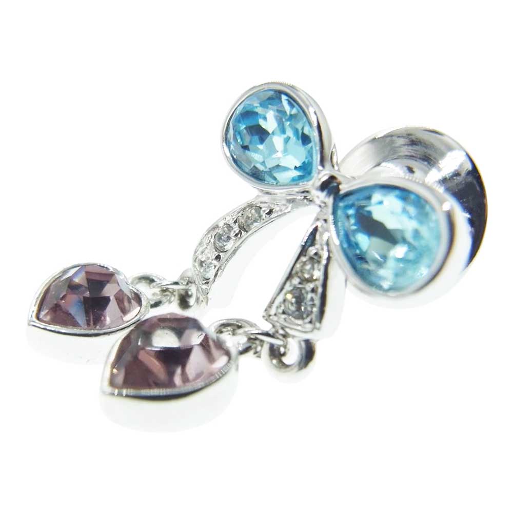 スワロフスキー 1808297 G タックピン リボン型 ブローチ マルチカラー系【中古】