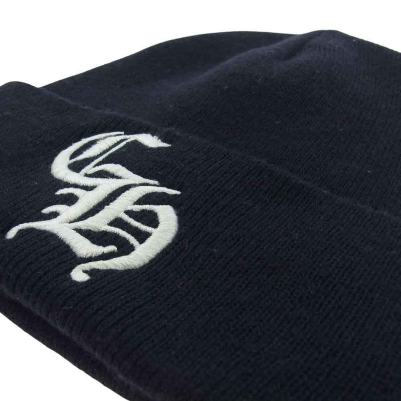 CHROME HEARTS クロムハーツ（原本無） 2238-304-4202 CH Logo Beanie CHロゴ刺繍 ビーニー ニット キャップ 帽子 ダークネイビー ダークネイビー系 OS【中古】