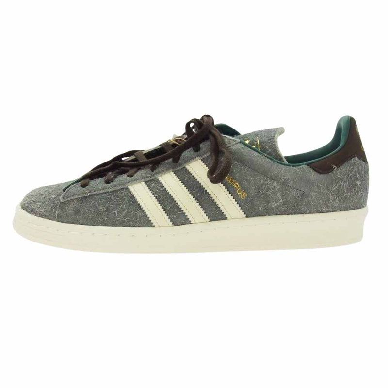 adidas アディダス ID2379 × Bodega ボデガ × BEAMS ビームス Campus Grey Four キャンパス グレー フォー ローカット スニーカー グレー系 29.5cm【極上美品】【中古】