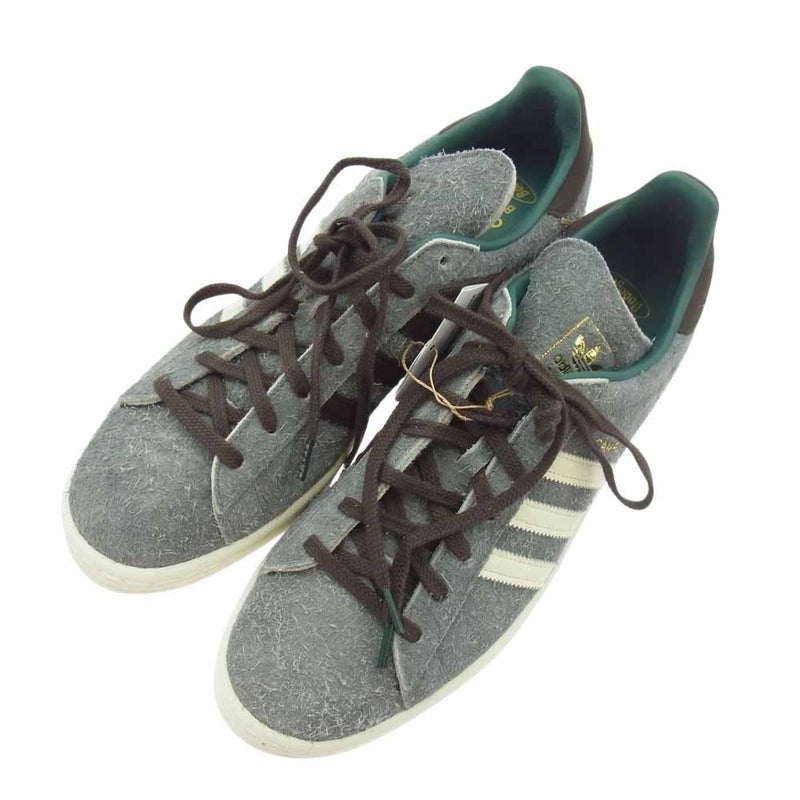 adidas アディダス ID2379 × Bodega ボデガ × BEAMS ビームス Campus Grey Four キャンパス グレー フォー ローカット スニーカー グレー系 29.5cm【極上美品】【中古】