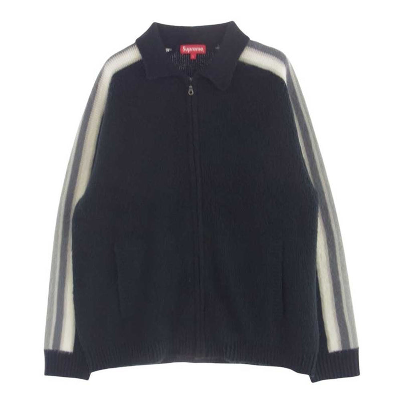 Supreme シュプリーム 23SS Sleeve Stripe Zip Up Sweater スリーブ ストライプ ジップアップ セーター ニット L【美品】【中古】