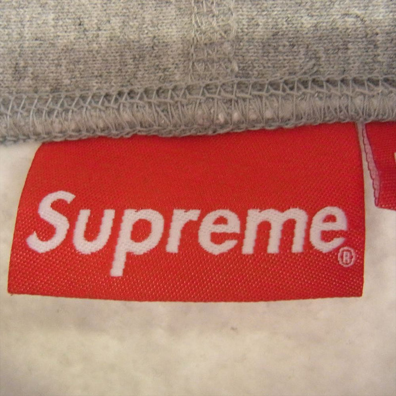 Supreme シュプリーム 18AW Trademark Hooded Sweatshirt トレードマーク フーデッド スウェットシャツ フーディー パーカー グレー系 M【中古】