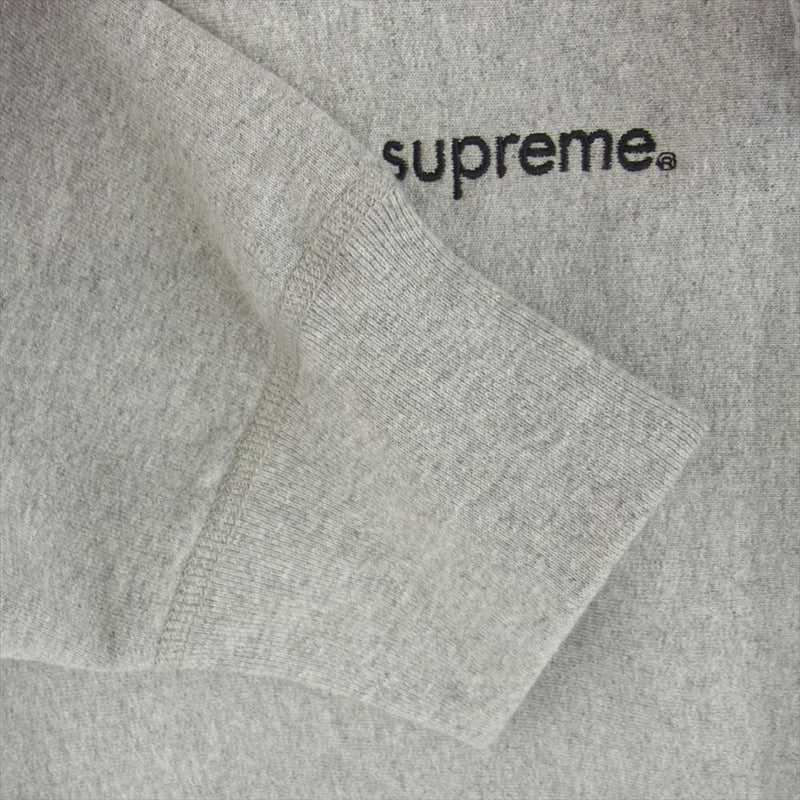 Supreme シュプリーム 18AW Trademark Hooded Sweatshirt トレードマーク フーデッド スウェットシャツ フーディー パーカー グレー系 M【中古】