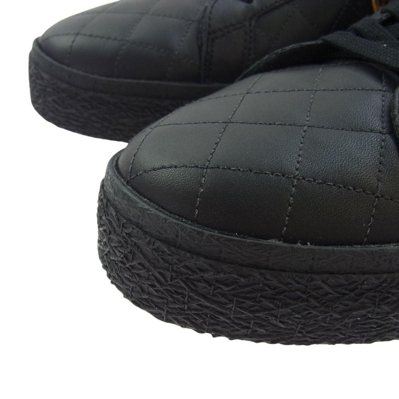 Supreme シュプリーム DV5078-001 × Nike ナイキ SB Blazer Mid Black エスビー ブレーザー ミッド ブラック ハイカット スニーカー ブラック系 30cm【極上美品】【中古】