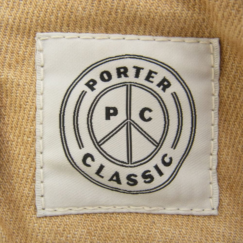 PORTER CLASSIC ポータークラシック 2022年 JAZZ DENIM KANAZAWA LIMITED 金沢限定 ワイド デニム パンツ ベージュ系 L【中古】