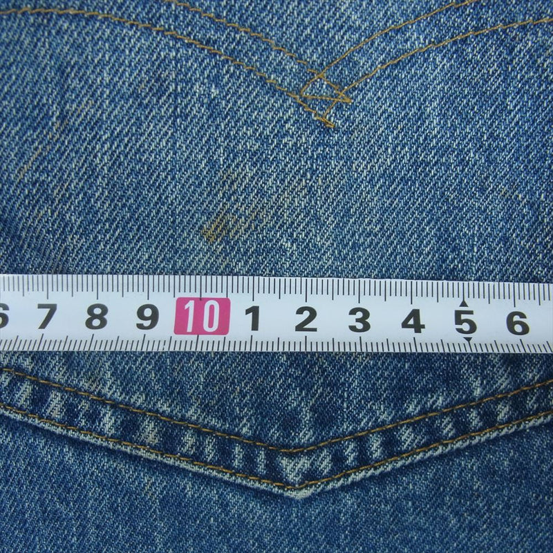 Levi's リーバイス ヴィンテージ オリジナル 66後期 501 ボタン裏刻印6 SMALLe スモールe デニム パンツ インディゴブルー系 W38 L32【中古】