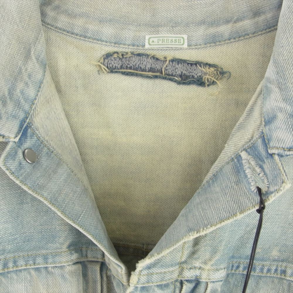 A.PRESSE アプレッセ 24AAP-01-35H 1st Type Denim Jacket ファースト タイプ デニム ジャケット インディゴブルー系 46【中古】