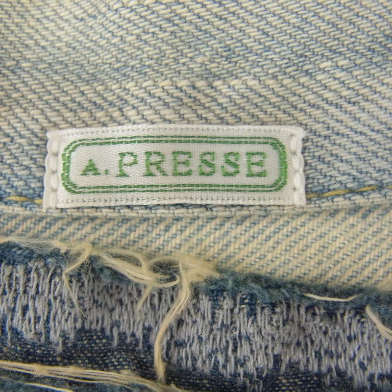 A.PRESSE アプレッセ 24AAP-01-35H 1st Type Denim Jacket ファースト タイプ デニム ジャケット インディゴブルー系 46【中古】