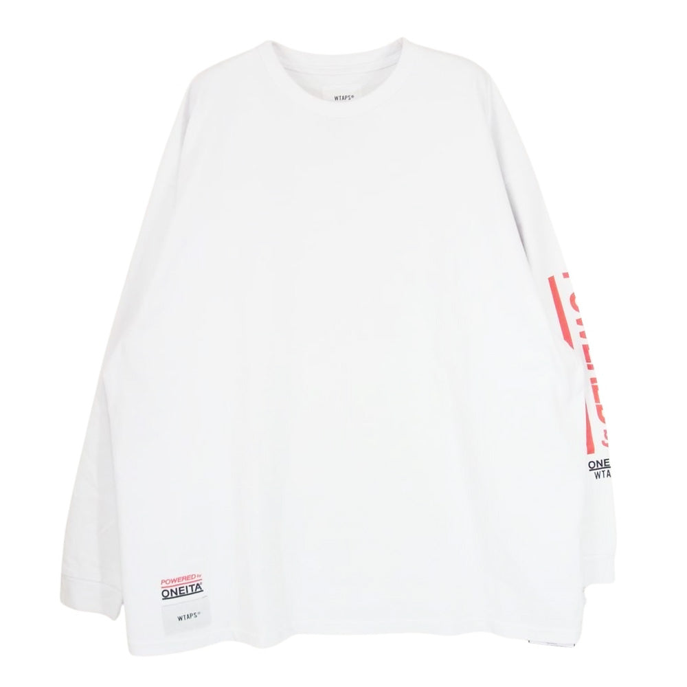 WTAPS ダブルタップス 22AW 22217OND-CSM02 POWER-T / LS / ONEITA バックプリント 長袖 クルーネック Tシャツ ホワイト系 X04【中古】