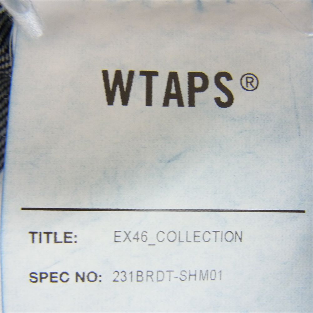 WTAPS ダブルタップス 23SS 231BRDT-SHM01 CBW/LS/COTTON. DENIM インディゴ デニム ビッグポケット 長袖シャツ インディゴブルー系 04【中古】