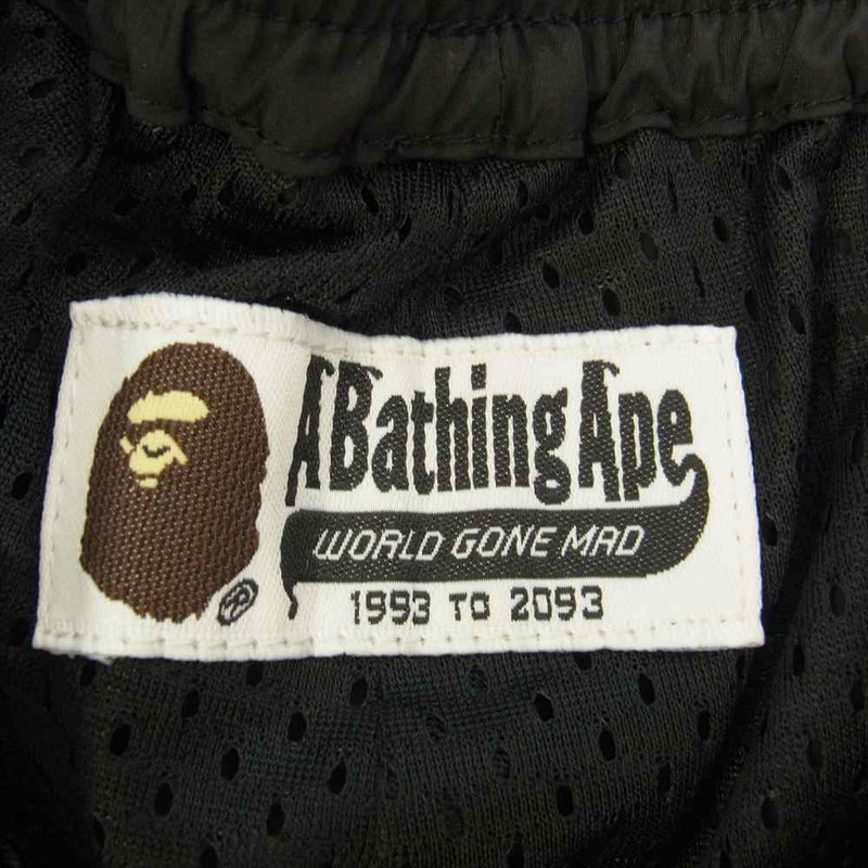 A BATHING APE アベイシングエイプ 0ZXPTM152002N COLOR CAMO DEFOMATION LOOSE FIT TRACK PANTS ロゴ ルーズフィット トラック パンツ ブラック系 S【新古品】【未使用】【中古】