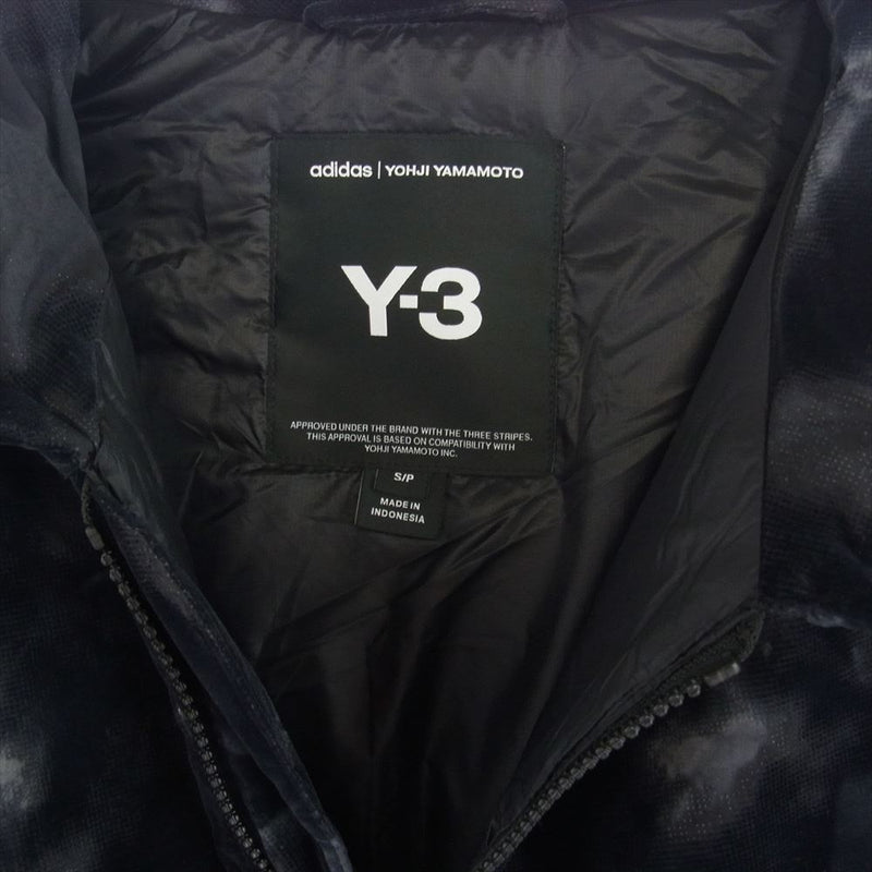 Y-3 Yohji Yamamoto ワイスリー ヨウジヤマモト JI5646 M AOP NYL LIN J MULTCO マルチ タイダイフロッキープリント フルジップ ジャケット ブラック系 S【極上美品】【中古】