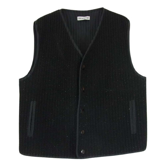 ISSEY MIYAKE イッセイミヤケ ME83-FE652 MEN メン プリーツ ボア ベスト ブラック系 L【中古】