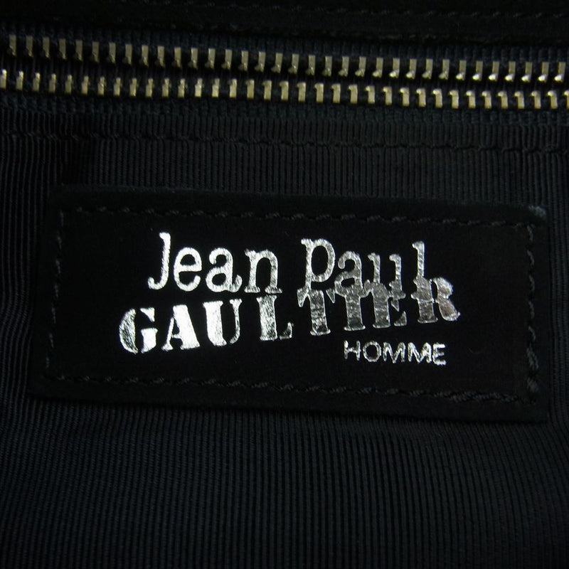 JEAN-PAUL GAULTIER ジャンポールゴルチエ ヌバック スエード レザー ショルダー メッセンジャー バッグ ブラック系【中古】