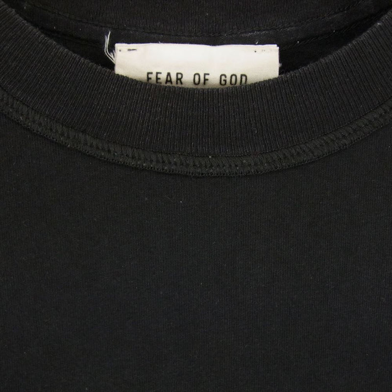 FEAR OF GOD フィアオブゴッド FG20-007 SIXTH COLLECTION FG ロゴ プリント 長袖 ロング Tシャツ ブラック系 M【中古】