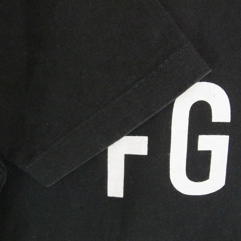 FEAR OF GOD フィアオブゴッド FG20-007 SIXTH COLLECTION FG ロゴ プリント 長袖 ロング Tシャツ ブラック系 M【中古】