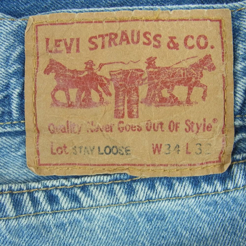 Levi's リーバイス STAY LOOSE ステイルーズ デニム パンツ インディゴブルー系 W34 L32【中古】