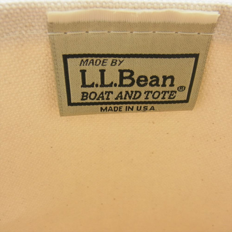 L.L.Bean エルエルビーン USA製 キャンバス トート バッグ オフホワイト系【中古】