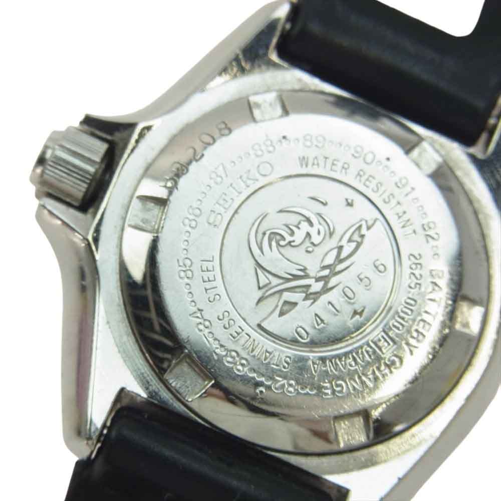 SEIKO セイコー 2625-0010 ダイバー デイト アナログ 腕時計 ウォッチ ブラック系【中古】