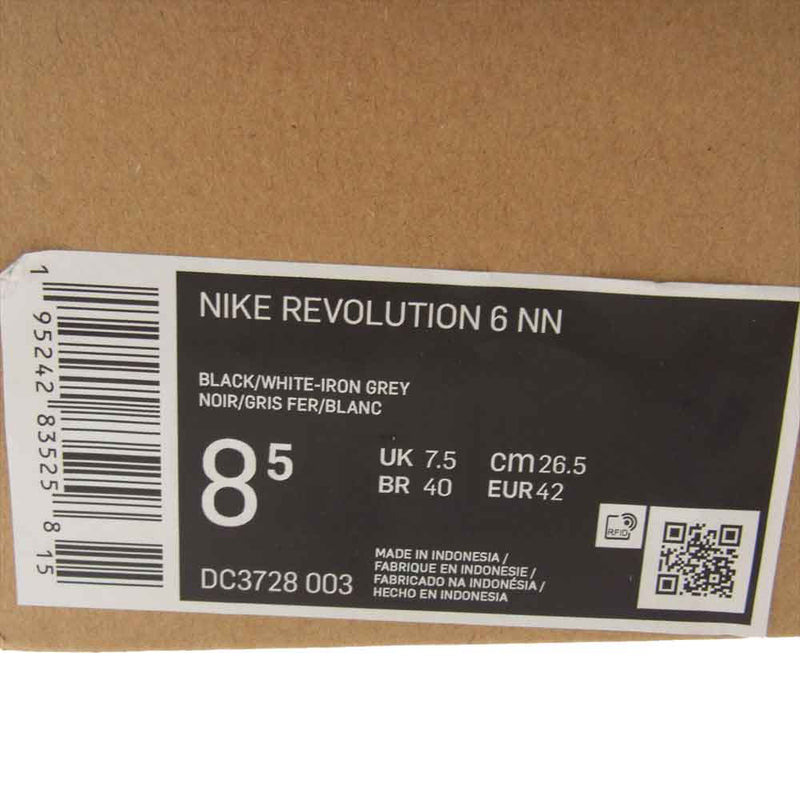 NIKE ナイキ DC3728-003 Revolution 6 Next Nature レボリューション 6 ネクスト ネイチャー ランニングシューズ スニーカー ブラック系 26.5cm【新古品】【未使用】【中古】