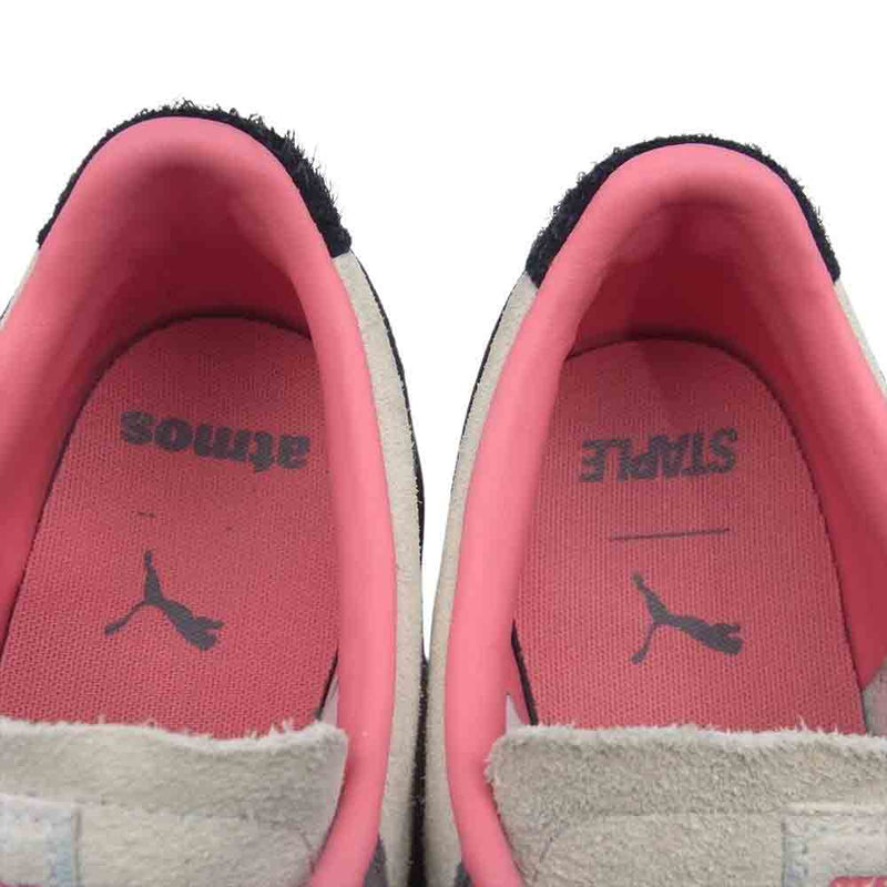 PUMA プーマ 381160-01 × Staple × Atmos SUEDE VTG ステイプル アトモス スウェード 刺繍 ナチュラル グレイ スニーカー ベージュ系 27cm【中古】