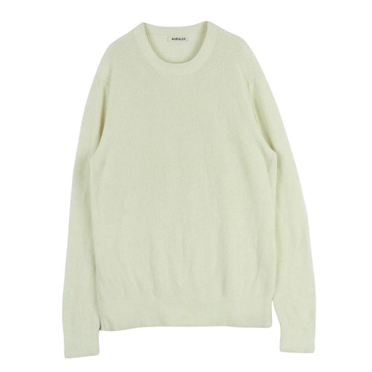 AURALEE オーラリー AL5SPO001-TRK RIB KNIT PULLOVER リブニット プルオーバー セーター ベージュ系 4【中古】