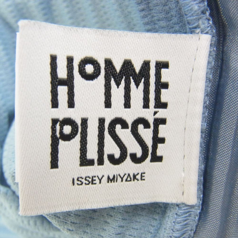 HOMME PLISSE ISSEY MIYAKE オム プリッセ イッセイミヤケ HP01JF214 TAILORED PLEATS ボタンフライ テーラードプリーツ パンツ ライトブルー系【中古】