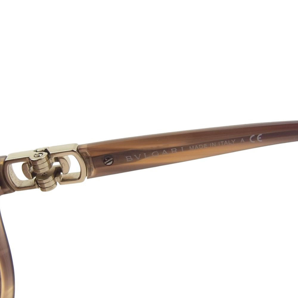 BVLGARI ブルガリ 8107-B-A パレンテシ ラインストーン サングラス ブラウン系 59□16-125【中古】
